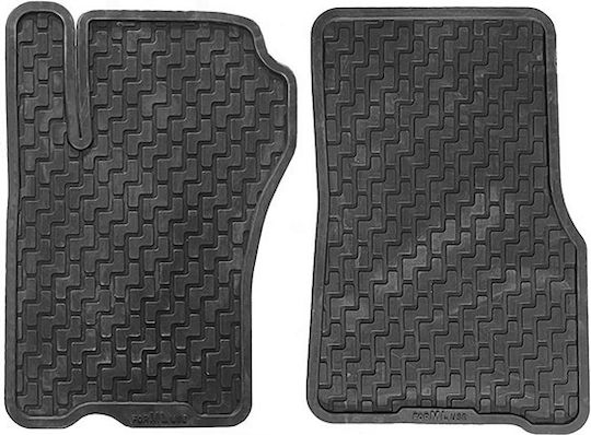 Auto Gs Set of Front and Rear Mats 3pcs Tray Type for Mercedes-Benz ML 1998-2005 Black