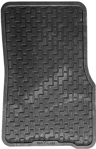Auto Gs Set of Front and Rear Mats 3pcs Tray Type for Mercedes-Benz ML 1998-2005 Black