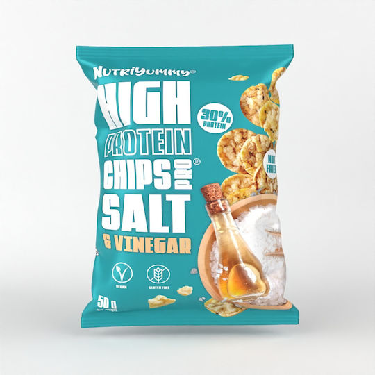 Nutriyummy Chipsuri High Protein cu Oțet și Sare 50g