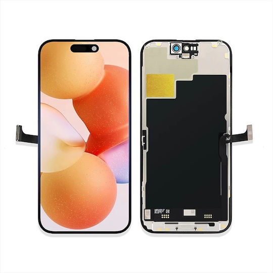 O ecran In-cell cu Mecanism Tactil pentru iPhone 15 Pro (Negru)