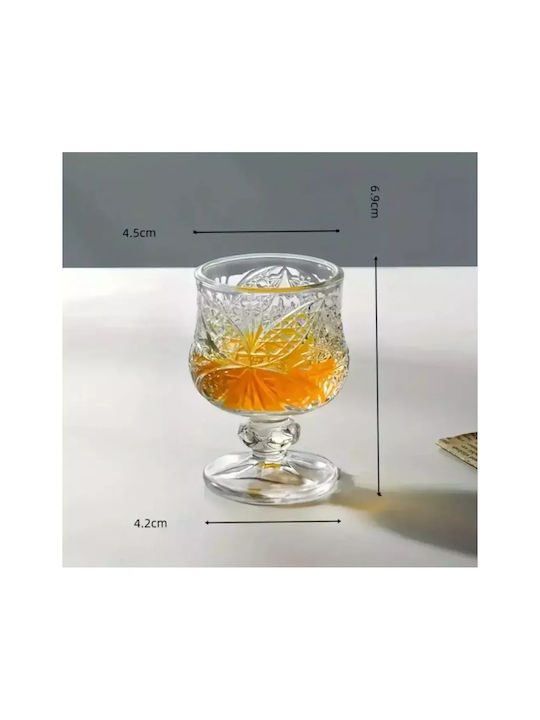 Set Gläser aus Glas 45ml 6Stück