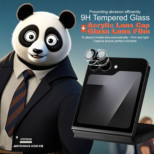 Imak Camera Protection Tempered Glass Black for the Galaxy Z Flip6 / Z Flip7 FE