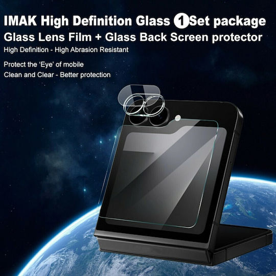 Imak Camera Protection Tempered Glass Transparent for the Galaxy Z Flip6 / Z Flip7 FE
