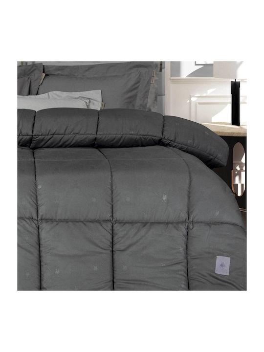 Greenwich Polo Club Bettdecke Großes Doppelbett mit Microfiber-Füllung 220x240cm 4447 Dark Grey 550 GSMGsm 10.5 togs Togs