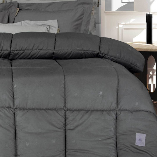 Greenwich Polo Club Duvet Queen with Microfiber Filling 220x240cm 4447 Dark Grey 550 GSMGsm 10.5 togs Togs