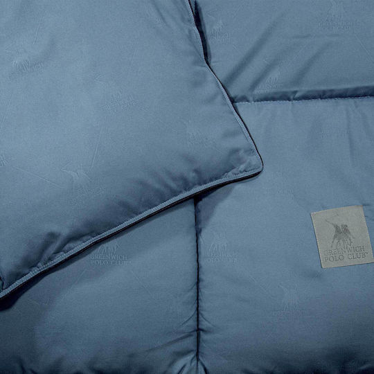 Greenwich Polo Club Пухено Куинсайз с Пълнеж Microfiber 220x240бр 4446 Dusty Blue 550 г/м²Gsm 10.5 togs Togs