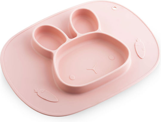 Ricokids Детска Плоча За Храна От Розов Силикон