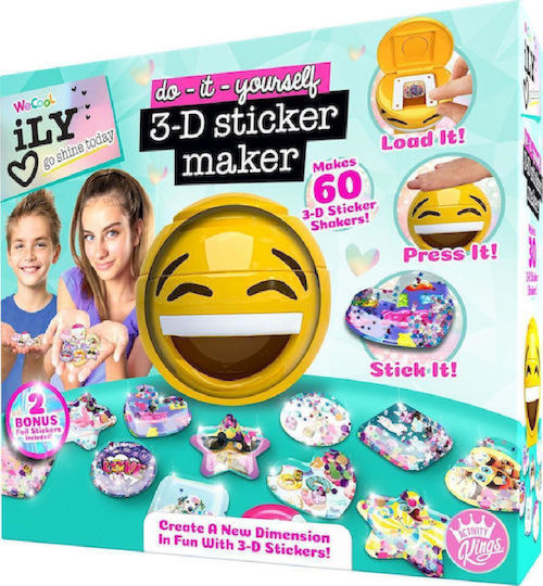Make It Real Stickers Wt Ily Go Shine Today 3d for Children 6+ years old Years