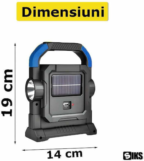 Solarleuchte Ampel mit Blau Licht IP44