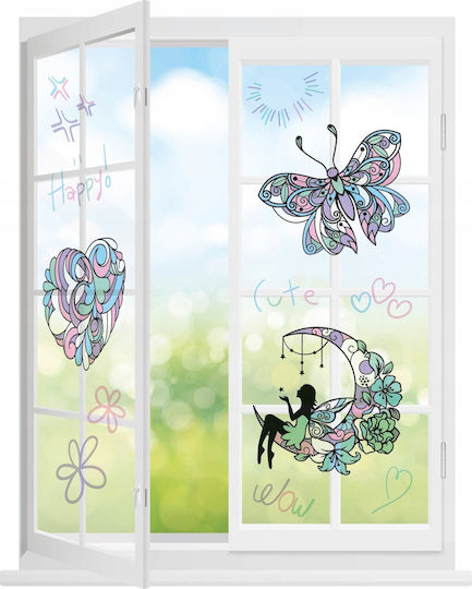 Kidea Painting Stained Glass Fairy Pencils