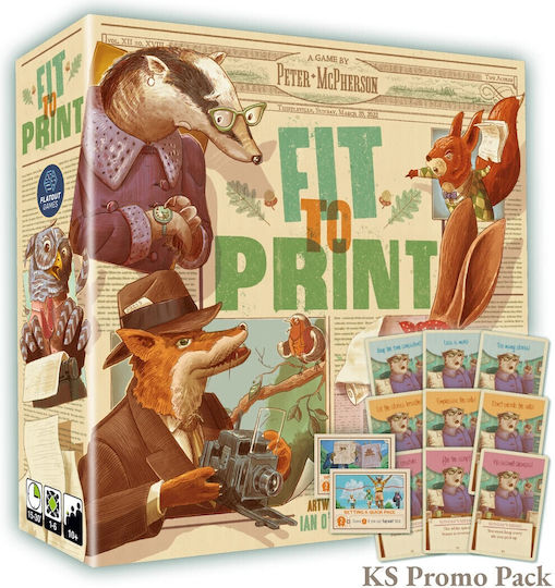 Επιτραπέζιο Παιχνίδι Fit to Print για 1-6 Παίκτες 10+ Ετών (EN) Flatout Games