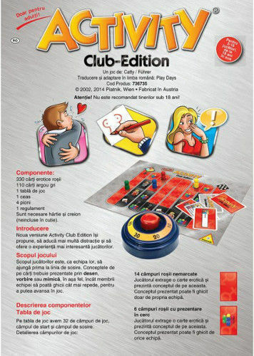 Brettspiel Activity Club Edition für 3+ Spieler 18+ Jahre (GER) Piatnik