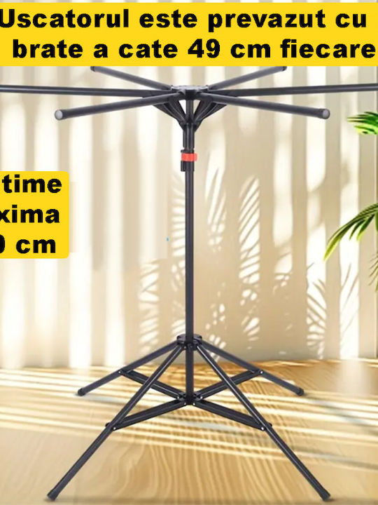 Klappbarer Boden-Kleiderständer aus Metall 49cm