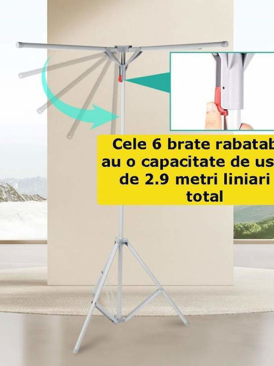 Πτυσσόμενη Απλώστρα Δαπέδου από Μέταλλο
