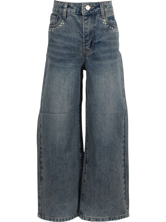 Kinder Schlaghose Jeans Blau