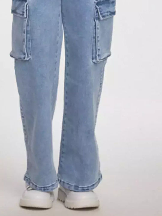 Kinder Schlaghose Jeans Hellblau