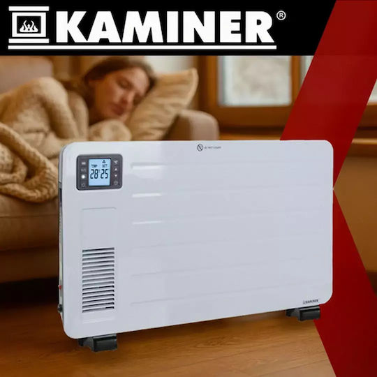 Kaminer Ziflo Convector Heater Floor 2300W with Electronic Thermostat and WiFi White
