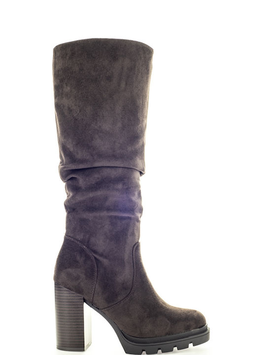 Suede Women's Boots Brown