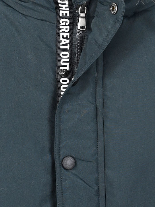 Kids' Parka Long with Hood Black