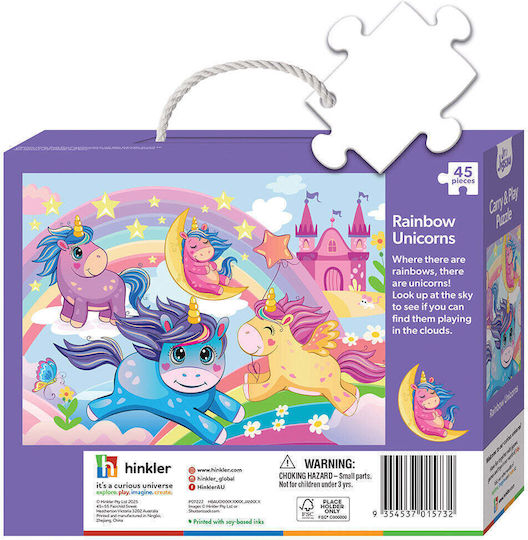 Kinderpuzzle Regenbogen-Einhörner Jigsaw