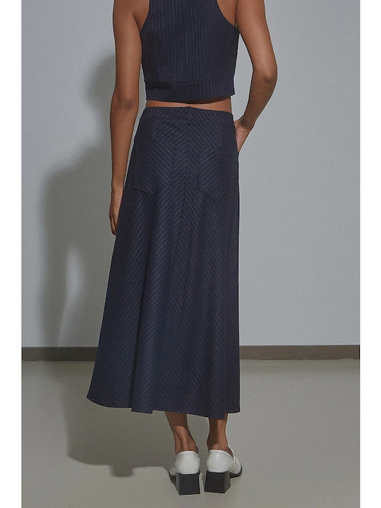 High-waisted Skirt Blue