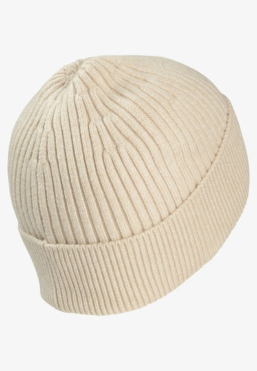 Beanie Unisex Σκούφος Πλεκτός σε Μπεζ χρώμα