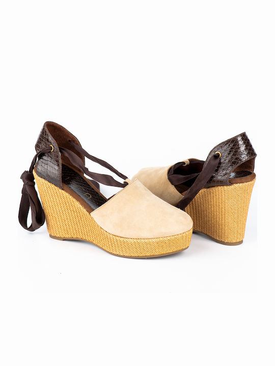 Damenplattformen im Espadrilles-Stil Gray