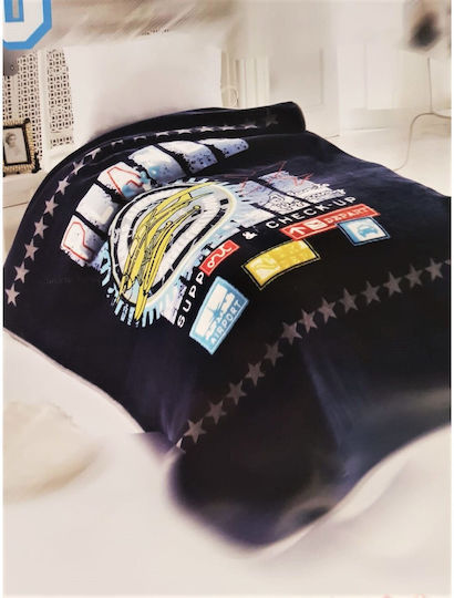 Kotonia Home Κουβέρτα Πολύχρωμη 220x160εκ.