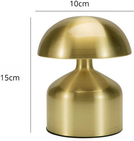 Uncle George Dekorative Lampe Pilz Gold