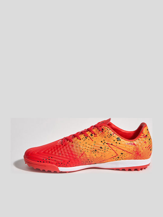 Admiral Football Shoes with Molded Cleats Orange