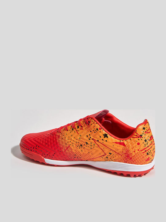 Admiral Football Shoes with Molded Cleats Orange