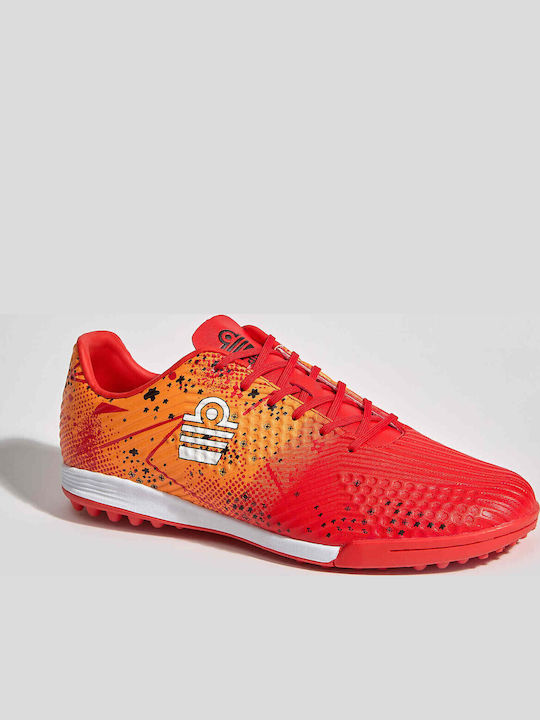 Admiral Football Shoes with Molded Cleats Orange