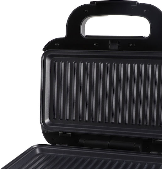 Rohnson Sandwich Maker Grill with Removable Ceramic Plates 1000W Grey