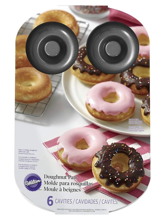 Wilton Formă de Patiserie pentru Cupcakes/Muffins din Aluminiu 6 Locuri 21x32buc 1buc