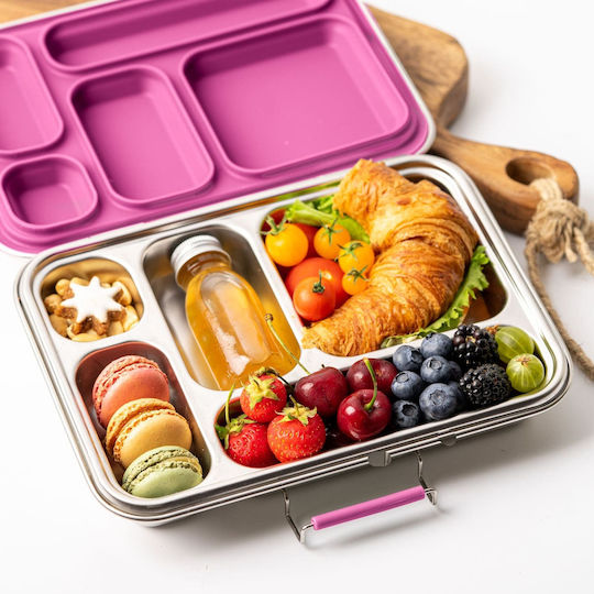 Lekkabox Δοχείο Φαγητού Inox Berry με Χωρίσματα