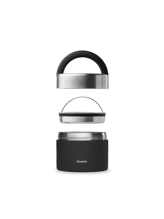Qwetch Inox Thermo Lunch Box Black 850ml