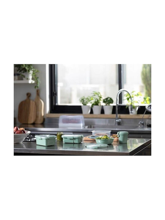 Food Container Sandwich Rectangular 0.7l Smart Eco To Go 20x15x5cm Soft Green
