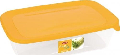 Recipient Alimentar Curver „fresh&go” Rectibil 2l Galben Transparent