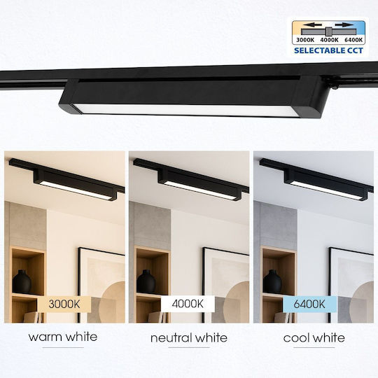 Vivalux LED Kommerzielle lineare Beleuchtung Leuchte Decke 30W Warm- bis Kaltweiß
