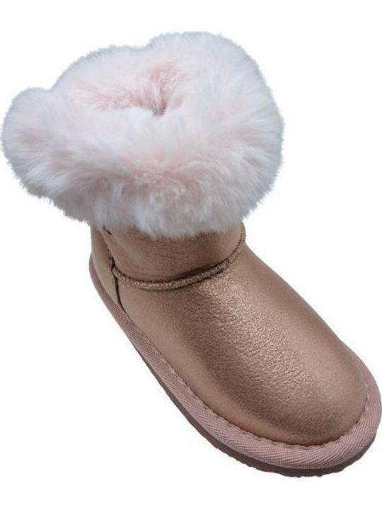 Kids Pink Ankle Boots