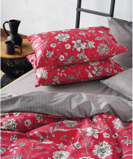 Kentia Σετ Υπέρδιπλη 220x240cm Alida Κόκκινη Kentia Σετ Υπέρδιπλη 220x240cm Alida Κόκκινη