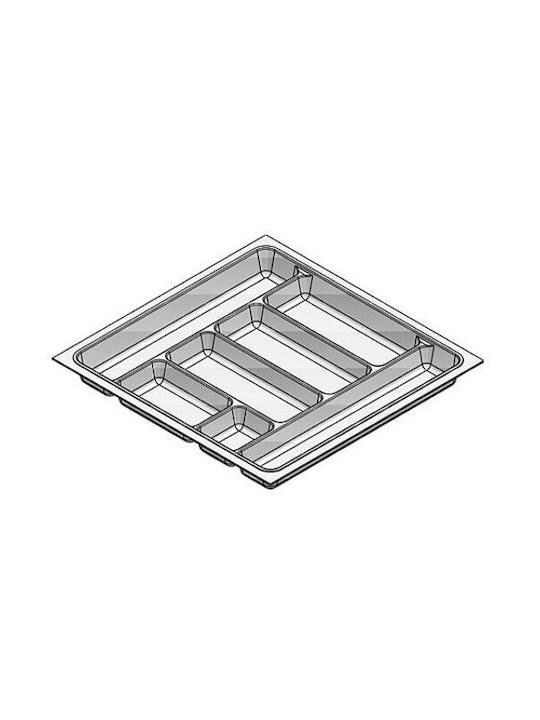 Agoform Plastic Drawer Cutlery Tray 48x34cm White