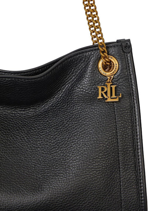 Lauren Leather Women's Bag Tote Handbag Black