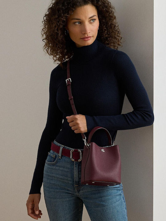 Lauren Leather Women's Bag Shoulder Burgundy