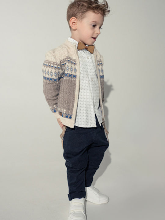Kinder-Set mit Hose Winter 3Stück Beige