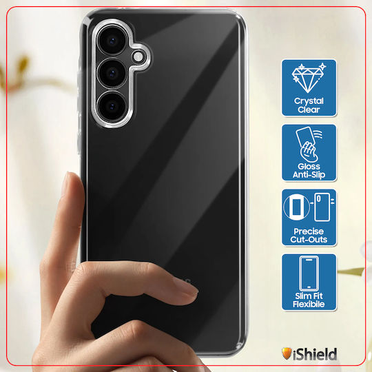 Husă Gel Silicon Samsung Galaxy S24 Fe Flexi Slim 2mm Transparentă Decupaje Dedicat Cameră Transparentă