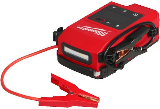 Milwaukee M18 JS2000-0 Φορητός Εκκινητής Μπαταρίας Αυτοκινήτου με Power Bank / USB / Φακό 18V
