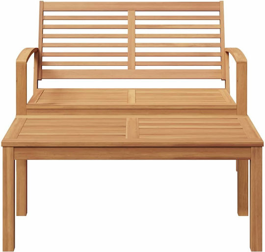 vidaXL Garten- und Outdoor-Möbelsets Typsatz Wohnbereich 2 Stück Kastanienbraun