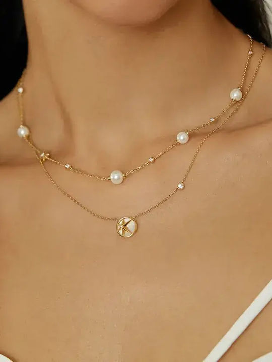 Ania Haie Charm with design Star from Gold Plated Silver