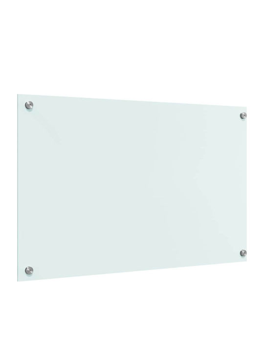 Vidaxl Kitchen Back Panel White 80 x 50 x 0.8 cm Tempered Glass